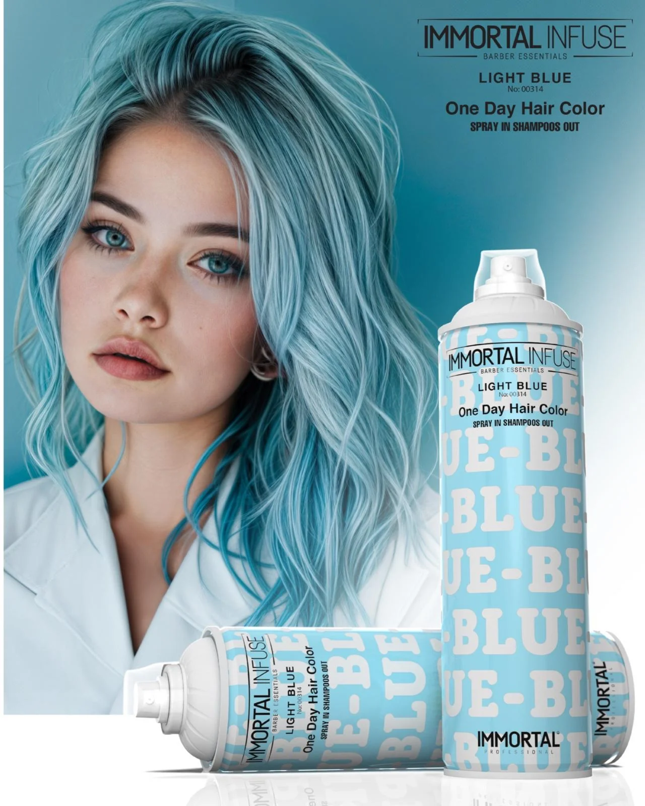 Blue Temporary Tinting Spray