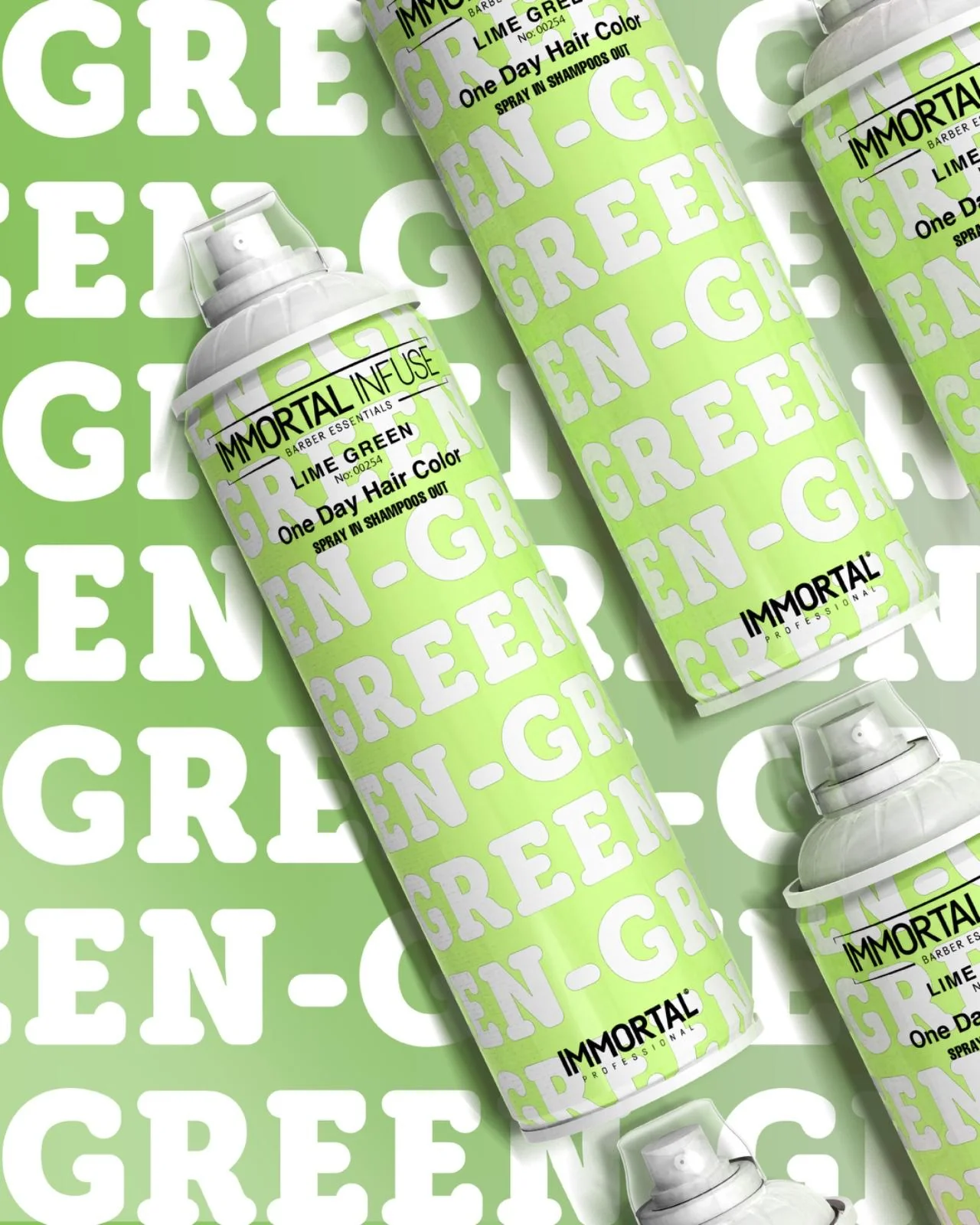 Lime Green Temporary Tinting Spray - Image 3