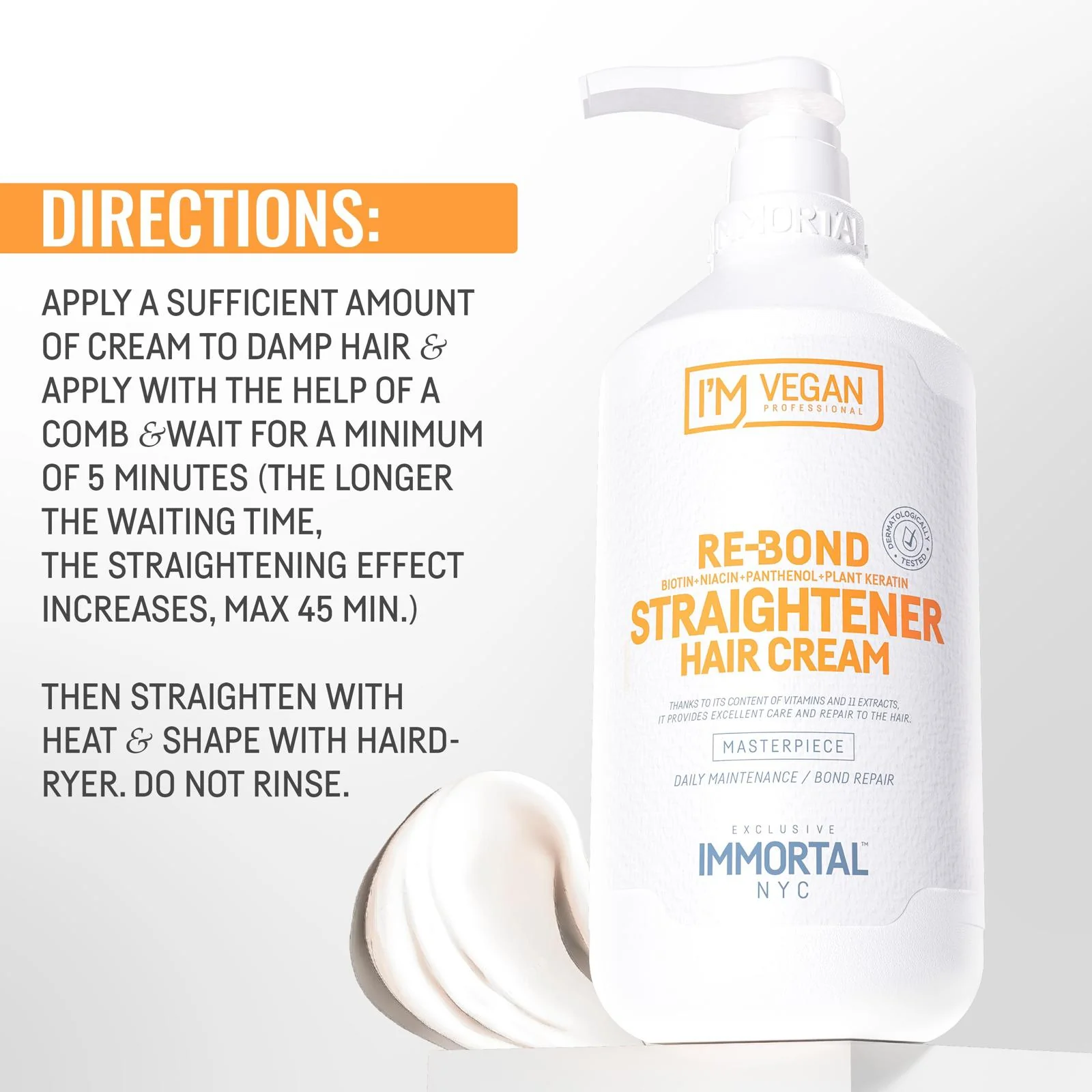 Vegan Shampoo Straightener Cream - Image 5