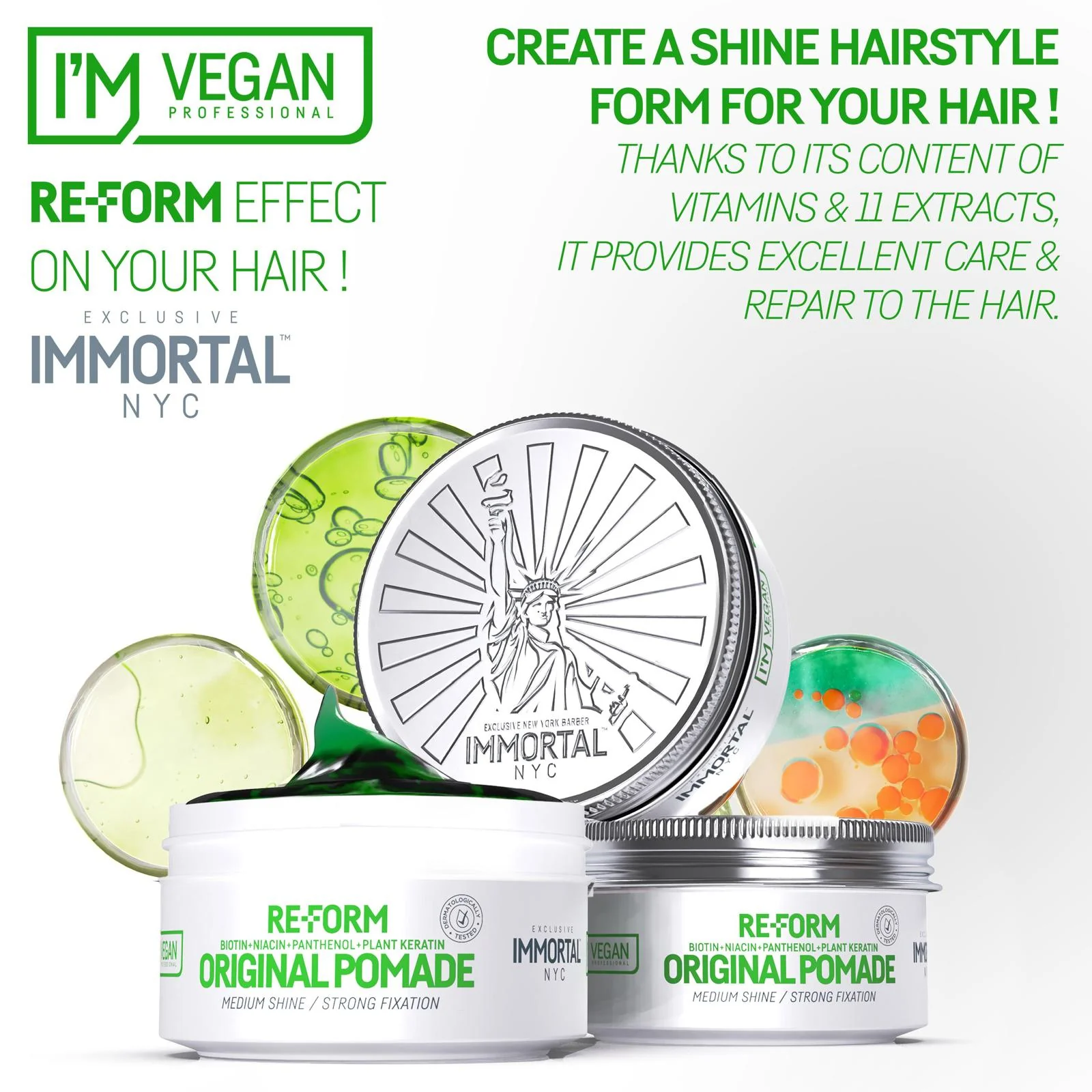 Vegan Original Pomade/Low Shine - Image 3